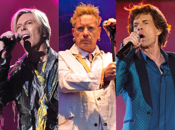 David Bowie, The Sex Pistols, Mick Jagger David Bowie, The Sex Pistols, Mick Jagger